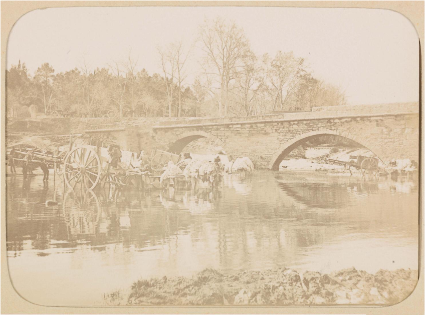 27 Fi 5/10 Pont de Juvignac, près Montpellier. Pont de Bionne, près Montpellier / J. GERVAIS (photographe). 1894-1895