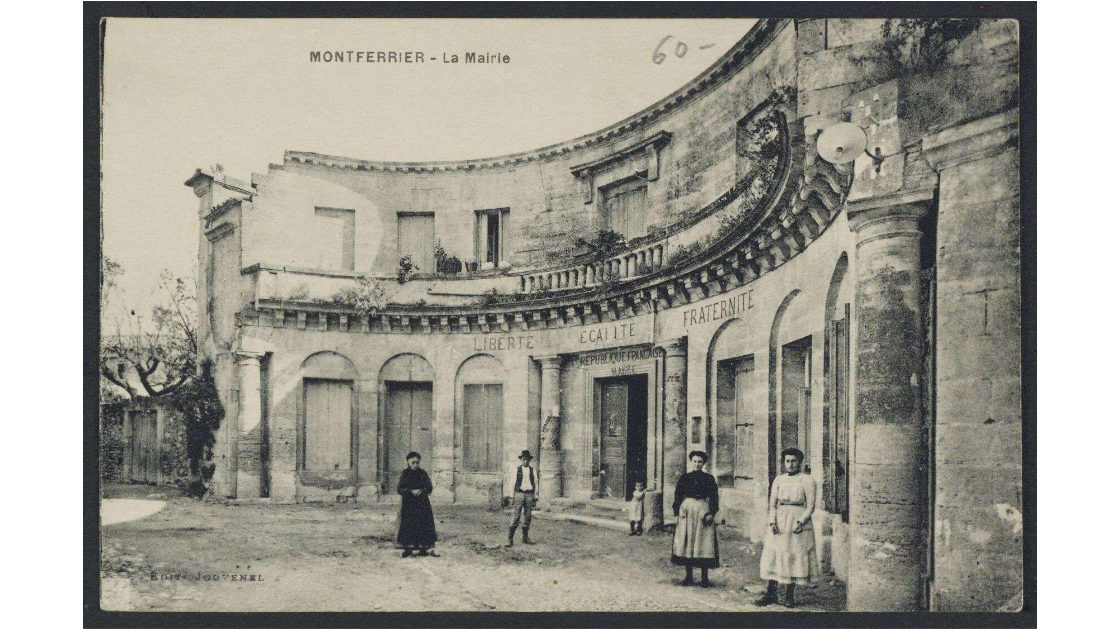 2 Fi CP 3097 Montferrier - La Mairie. / Bardou, Alexandre (photographe-éditeur); Jouvenel (éditeur). 1ère moitié du XXe siècle