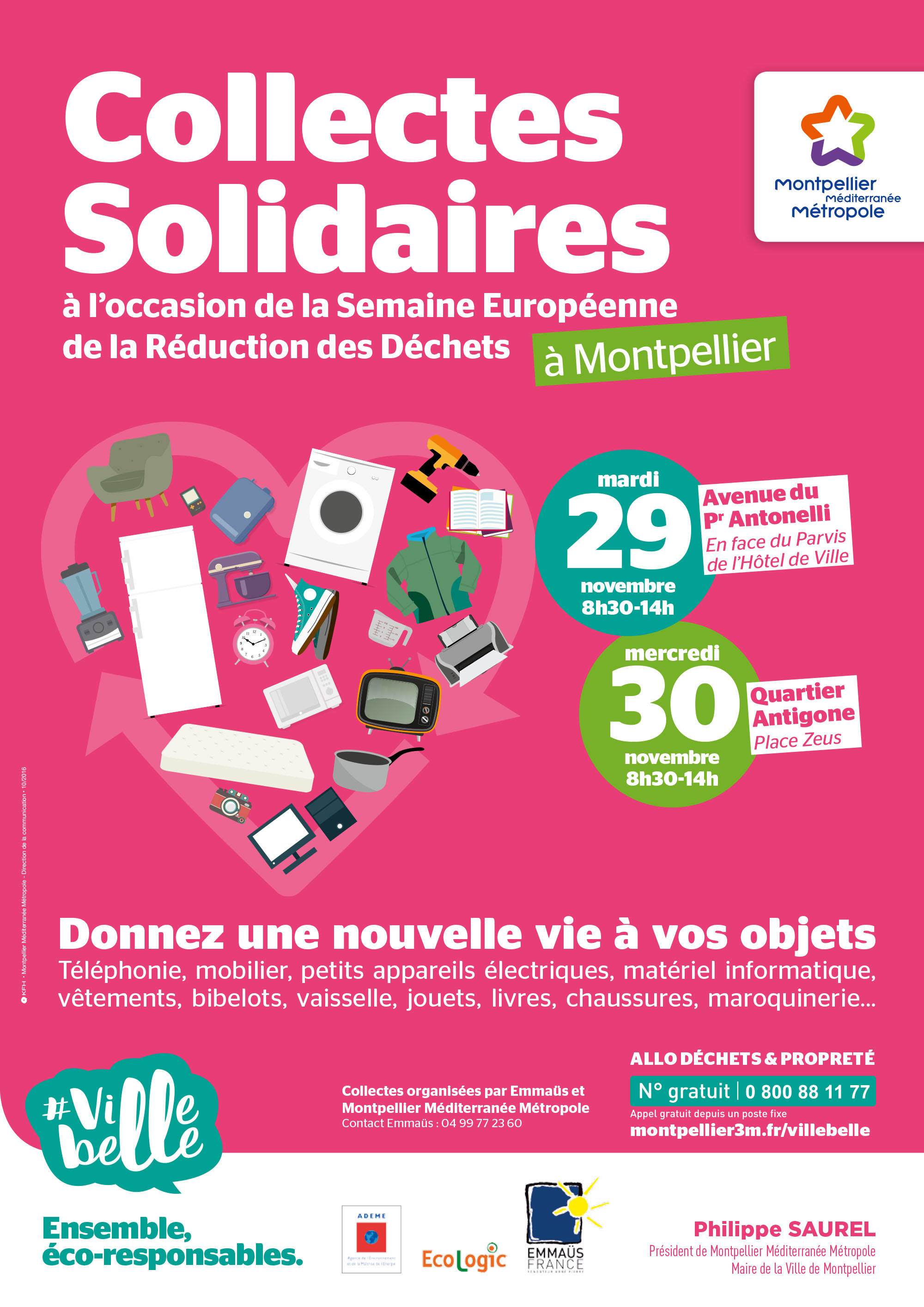 Collectes solidaires | Montpellier Méditerranée Métropole