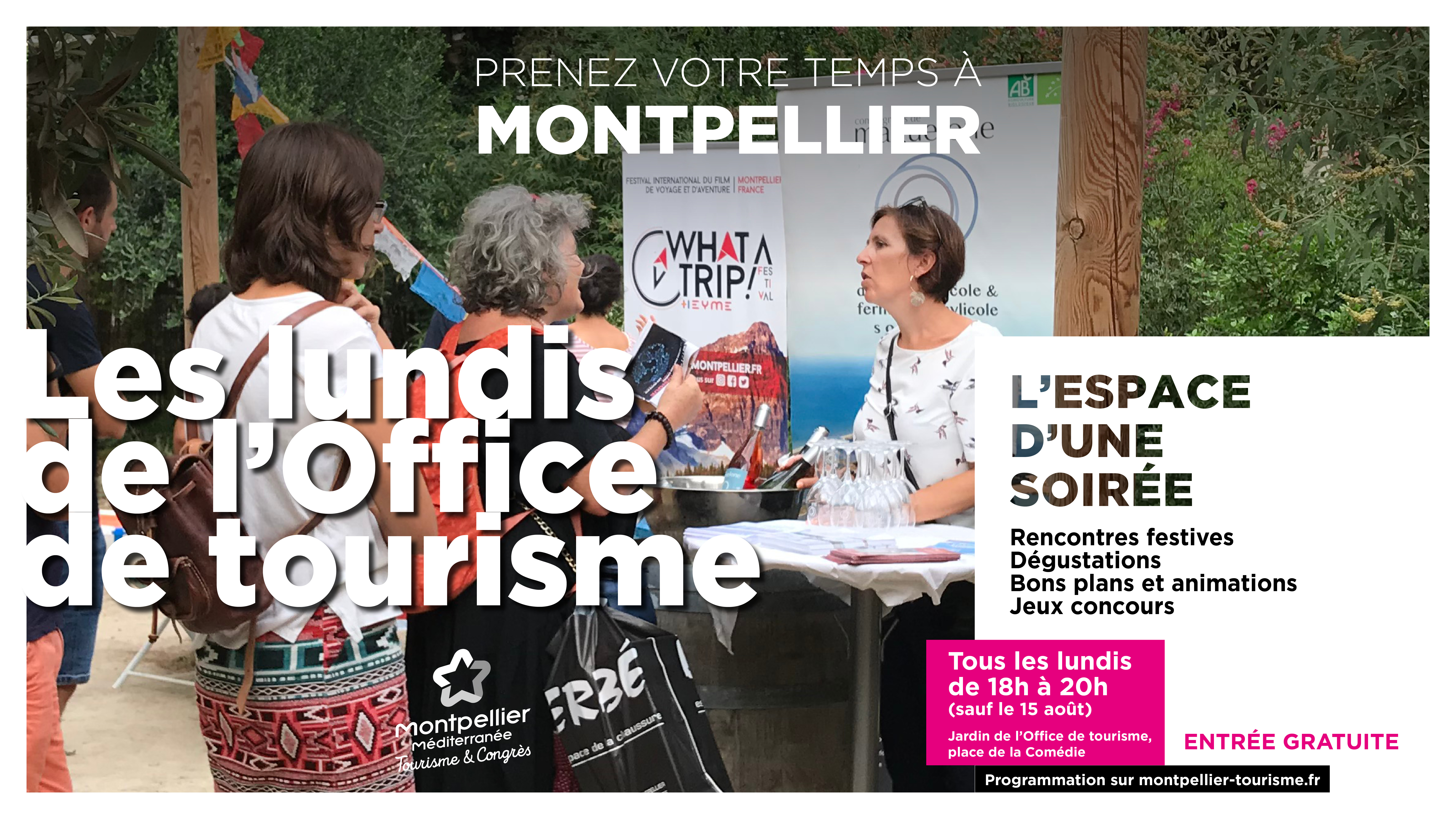 Les « Lundis de l'Office de Tourisme » | Montpellier Méditerranée Métropole