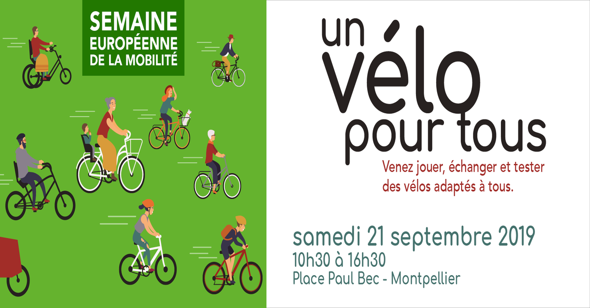 Semaine européenne de la mobilité Un vélo pour tous Montpellier