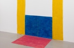 Louis Cane, Sol/Mur, 1970, acrylique sur toile libre, 235 x 180 x 83 cm, inv.96.8.1. © Musée Fabre 3M – photographie FJ.