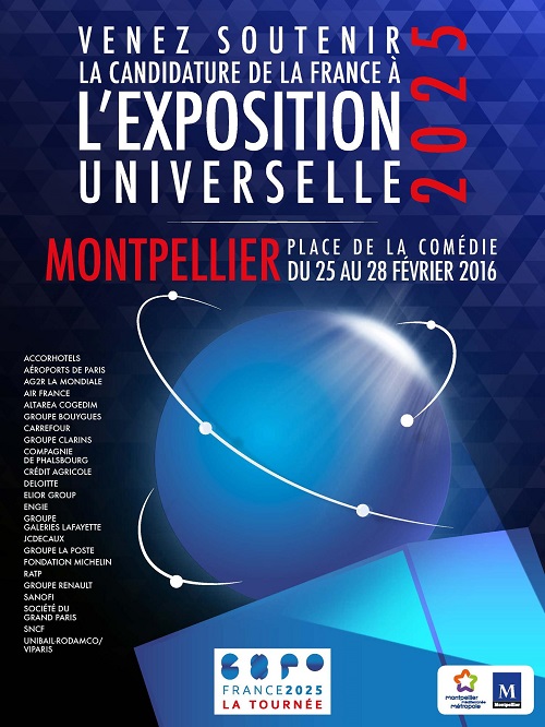 Expo2025, Montpellier ville étape Montpellier Méditerranée Métropole